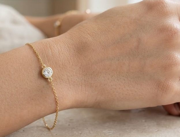 Solitaire Chain Link — detail view